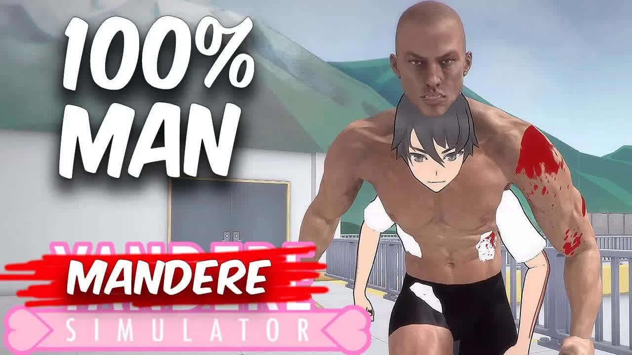 Welcome To Mandere Simulator (It's Yandere Simulator but with 1000% MAN)